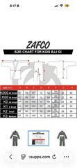 Zafco Green Jiu Jitsu BJJ Gi Size K-0 Boys Girls White Belt New In Bag