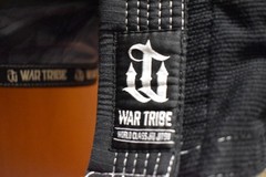 War Tribe SPARTAN LIVE FREE Jiu-Jitsu Set Jacket & Pants Black A1 martial arts