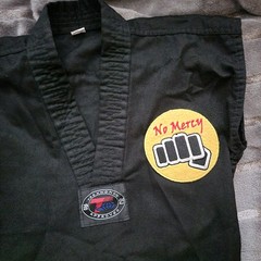 Cobra Kai Karate Taekwondo Approved Top Vest Size 00/120 Black Great Condition