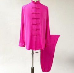 Women Men Milk Silk Martial Arts Uniform Yoga Tai Chi Set Kung Fu Wing Chun Suit