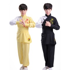 Kids Adults Chinese Kung Fu Tai Chi Uniform Martial Arts Suit Dragon Embroidery