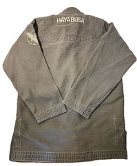 Hayabusa Jiu Jitsu Gi Dark Gray Sz A2 Pearl Weave Chest 44 Length 29 No Belt