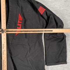 Elite Sports Womens BJJ Gi Jacket Top F1 XS Black Red Jiu Jitsu Kimono Uniform