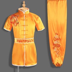 Silk Chinese Kung Fu Taichi Suit Martial Arts Shaolin Uniform Dragon Embroidery