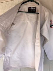 Fuji Gi Top Jacket Pants Belt Kimono Adult Sz A1 White Judo BJJ MMA Heavyweight
