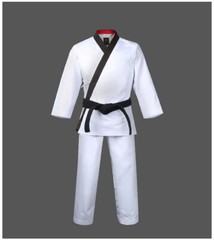 MOOTO Geum Gang Grand Master Uniform (Black-Neck) Open Uniform Instructor Dobok