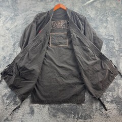 VTG Black Taekwondo Gi Jacket Heavy Canvas Size 0 – 18.5″ PTP, 33.5″ L