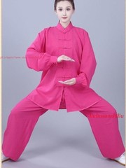 Unisex Kung Fu Tai Chi Suit Cotton Linen Shirt+Pants Wushu Martial Art Uniforms