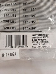 Century White Student Martial Arts Uniform Size 000