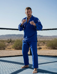 Brazilian Jiu Jitsu BJJ Gi Kimono 350gsm 10oz Rip Stop Pants Blue A1-A4 NOMAS