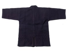 indigo dyed navy blue double layer Japanese Kendo gi Kendogi 100% Cotton