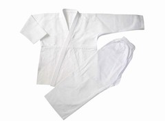 Thapur Sports Elite Single Weave Judo Uniform – White – 500 GSM – Free Belt