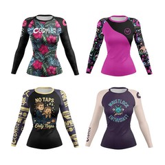 Womens Rashguard For BJJ MMA Jiu Jitsu No Gi Brazilian Jiu Jitsu Compression