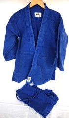 Bushido Martial Arts Supply Jiu Jitsu Kimono Gi Blue Heavyweight 4/180