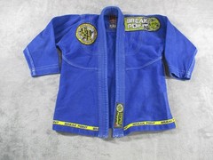 Break Point Jiu Jitsu Gi Boys K1 Blue Yellow BJJ Kimono Set MMA Youth