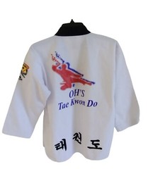 Adidas Taekwondo Oh’s (Uniform) Shirt BlackBelt Club Size 150cm 13-14 Years Old