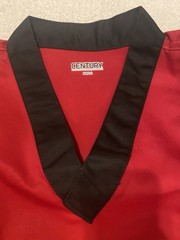 Century Martial Arts Karate Taekwondo Uniform Set Red Black Size 2