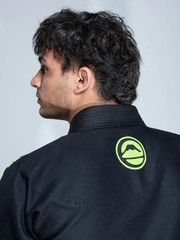 Fuji Sports Baseline 2.0 Mens Brazilian Jiu Jitsu Gi Jiu-Jitsu BJJ – Black/Green