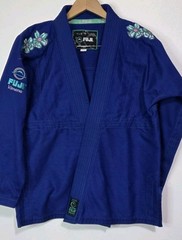 New Set Top Pants Fuji Kimono Victory Brazilian Jiu Jitsu Train Woman W2 Blue