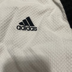 Adidas Taekwondo Uniform Top Mens Extra Extra Large WTF Black Collar White