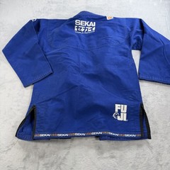Fuji Sekai World Ranking BJJ Gi Kimono Jacket Blue Mens A1 Brazilian Jiu Jitsu