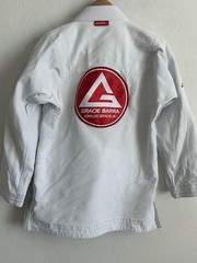 Gracie Barra GI Jacket Mens A0 White Equipe GB Edition Jiu-Jitsu BJJ Kimono