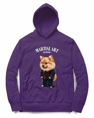 Orange Pomeranian Dog Martial Arts Master Judo Uniform Karate Uniform Hoodie