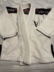 Vector Sports Gear Attila Black Brazilian Jiu Jitsu Gi Top Only – Kids Size K1