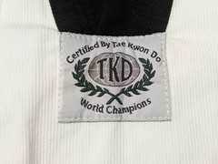 Certified Tae Kwon Do TKD World Champions White Uniform Dobok Gi Top ~ Size 6