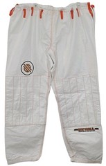 Sanabul Jiu Jitsu Pants Highlights Pro Edition BJJ White Orange Size A4 IBJJF