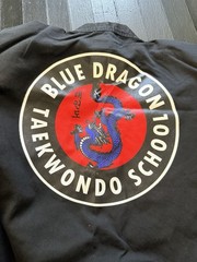 BEST Sang Moosa Taekwondo Uniform Dobok Set Black Size 1 (150 cm) Blue Belt