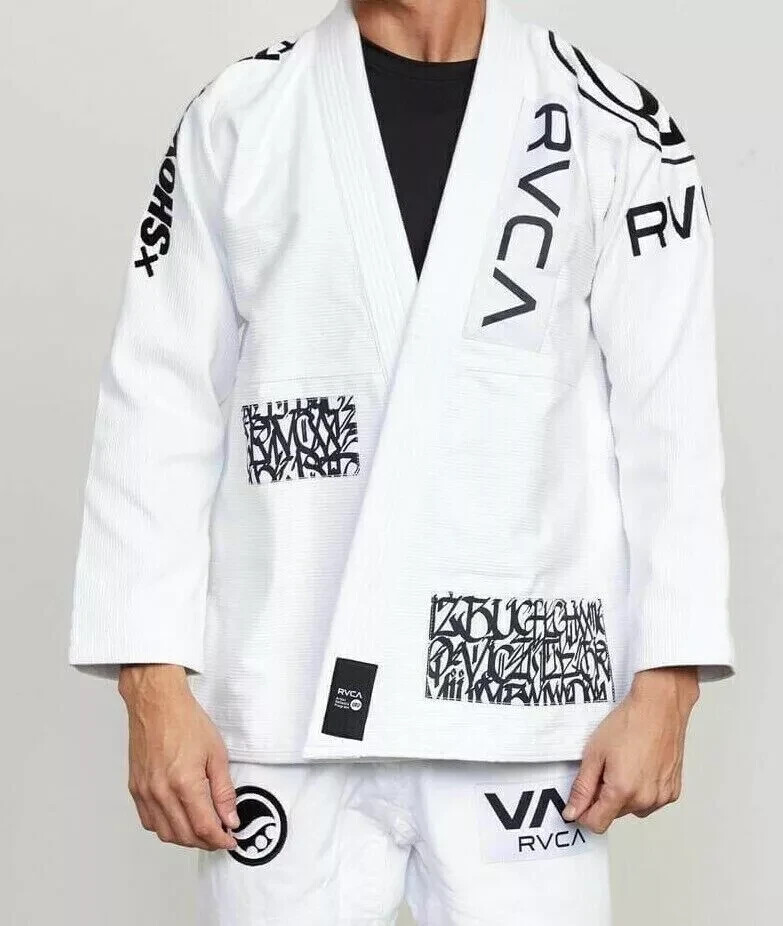 White Shoyoroll Batch 105 RVCA Brazilian Jiu-Jitsu absolute king 450 GSM