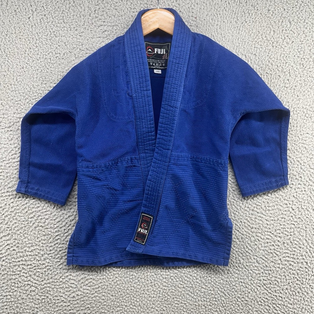 Fuji Gi Top Kids 00 4 – 6 Years Old Blue Youth Boys Brazilian Jiu Jitsu Sports