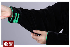 Fall Winter Unisex Tai chi Uniforms Warm Korean velvet Kung fu Martial arts Suit