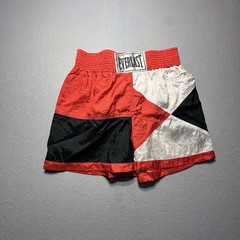 Vintage Everlast Youth XL Boxing Warm Up Set Red Black Nylon Jacket Shorts 90s