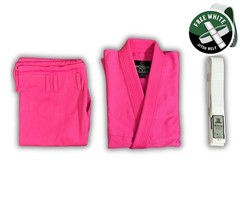 Worios Lightweight Pro 2.0 Brazillian Jiu-Jitsu Gi Pink Adults Pre-Shrink