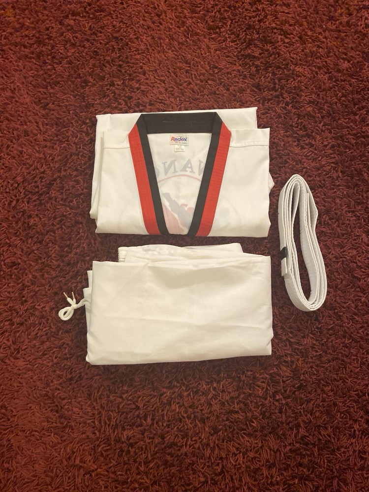 Redox Taekwondo Karate 2 Piece Uniform Gear Martial Art Men’s XL/6 *READ*
