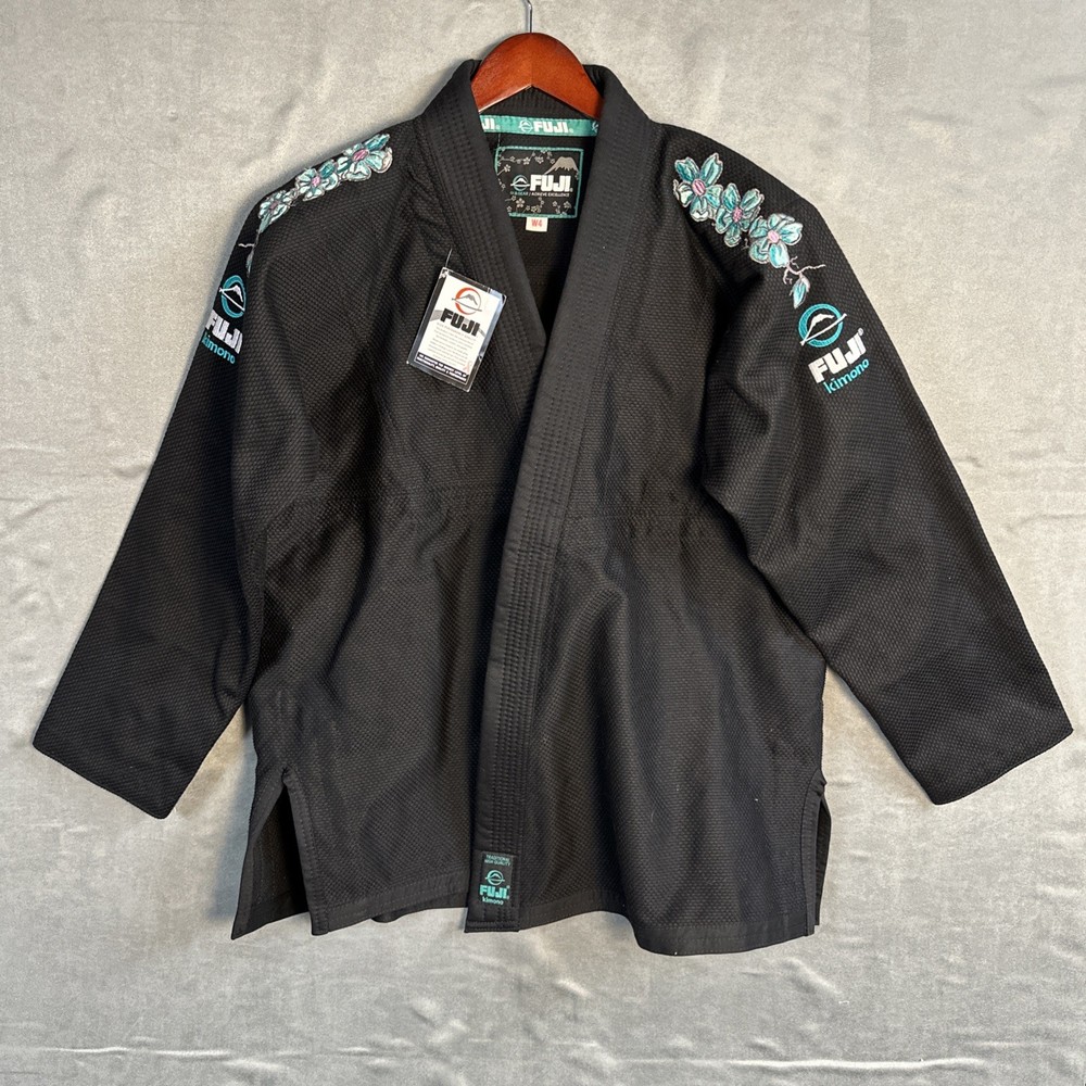 Fuji Womens Blossom BJJ Gi Black W4 Brazilian Jiu Jitsu Kimono New