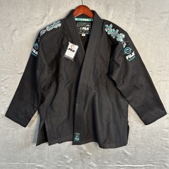 Fuji Womens Blossom BJJ Gi Black W4 Brazilian Jiu Jitsu Kimono New