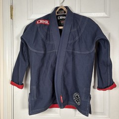 CRNR Combat Corner BJJ Gi Jacket Blue A2 Jiu Jitsu Kimono Top IBJJF Cotton