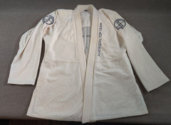 Brazilian Jiu Jitsu Muay Thai Gi Top Jacket Adult A3 White MMA BJJ *Read*