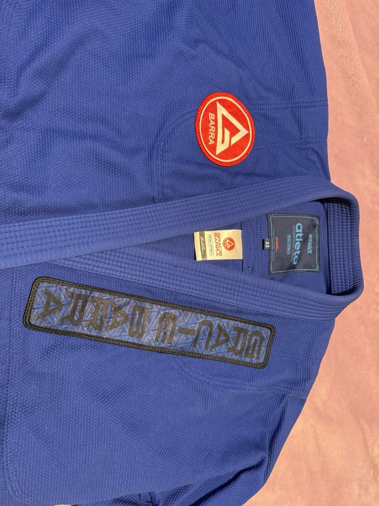 Gracie Barra Atleta Competition Kimono BJJ Jiu-Jitsu Gi Blue Adult Unisex A3