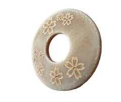 8mm SAKURA Patterned Leather Tsuba-Kendo accessories shinai tsub
