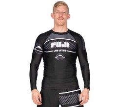 Fuji Sports Freestyle 2.0 IBJJF Ranked BJJ Jiu Jitsu Long Sleeve Rashguard Black