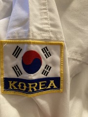 Kids White Taekwondo Top Uniform Costume Tom Vo’s Size 00 130 cm