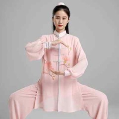 Tai Chi Clothes Women Wushu Clothes Kung Fu Clothes Martial Art Uniform Pink