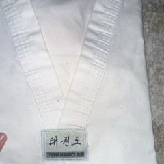 Taekwondo/Karate Training Clothes Size 3 and Size 2 and 2 White Belts Used Good