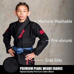 IBJJF Kids BJJ Gi – Ultra Light, Preshrunk Fabric, Free Belt