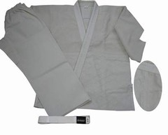 Brazilian Jiu-Jitsu, Judo,Aikido,Kimono Uniform/Gi White/Natural Color Thread(R)