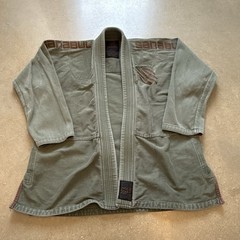 SANABUL Adult Size A1 Jiu Jitsu BJJ Gi Jacket Pants Green Cotton Martial Arts